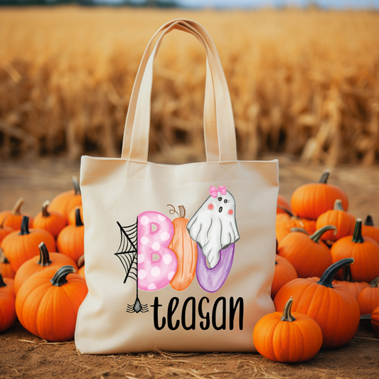 Custom Halloween Boo Bags Candy Bags Trick or Treating Bag for Kids