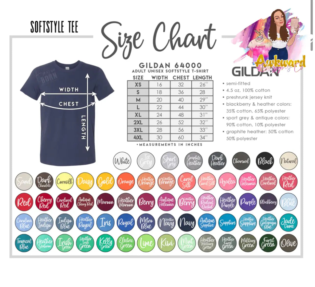 Be Naughy Save Santa The Trip - Awkward Mama Designs size chart