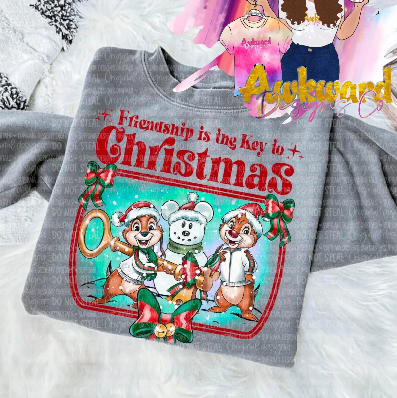 Friendship Is The Key To Christmas Awkward Mama Designs