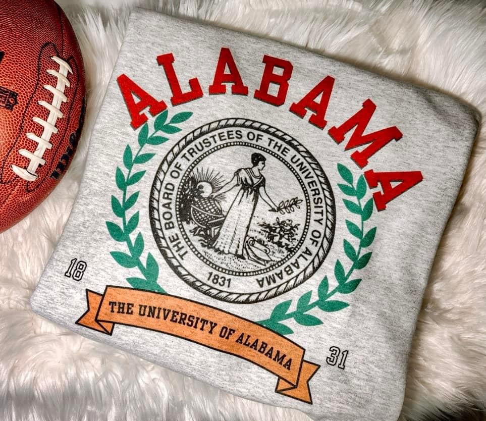 Vintage University sweatshirt College game day shirt for women