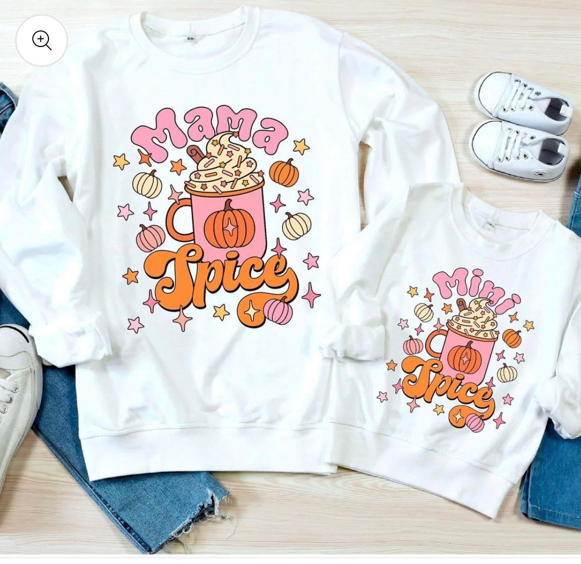 Mama and Mini Spice Matching Fall Crewneck sweater