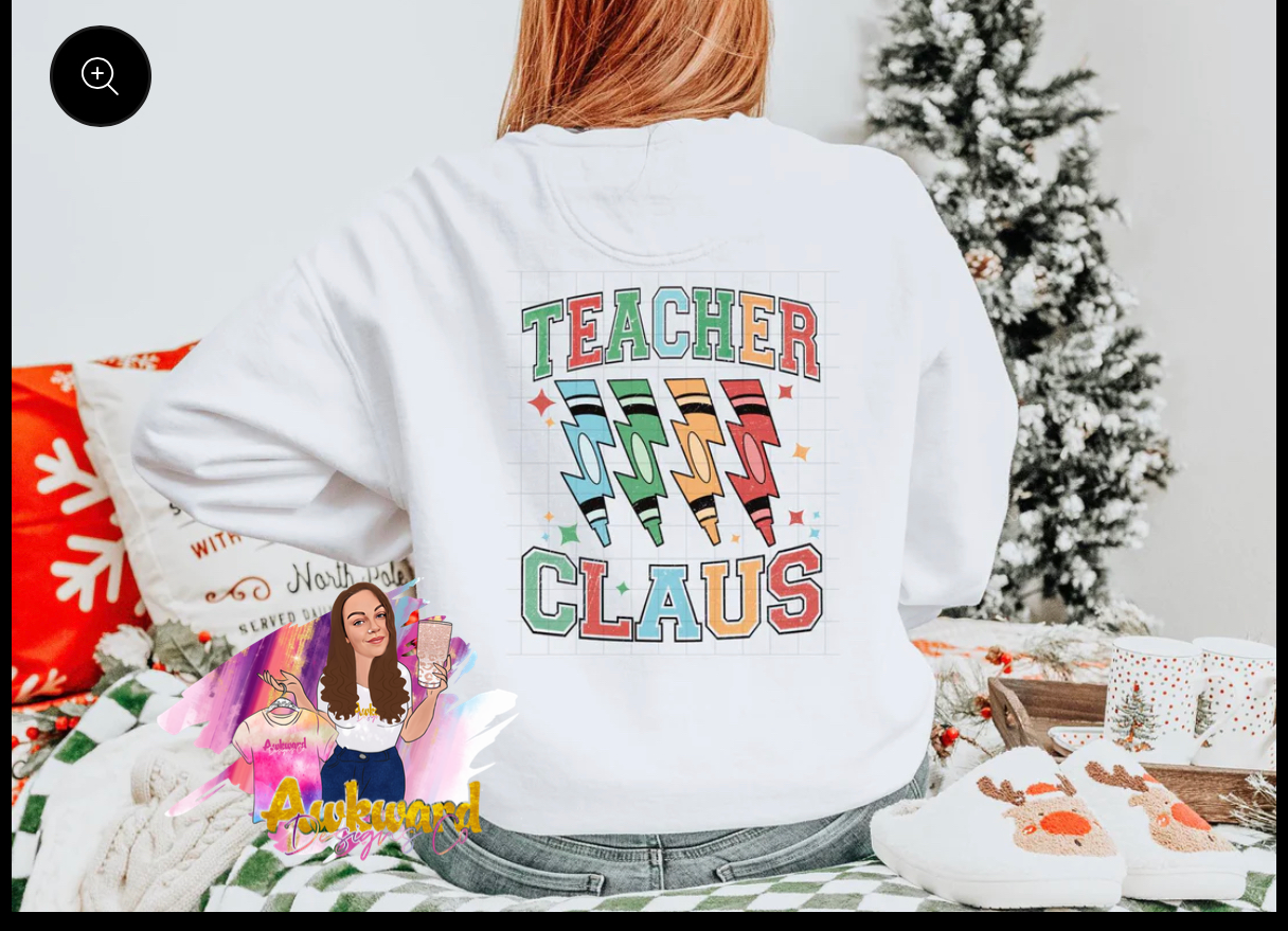 Bright Teacher Claus Crewneck