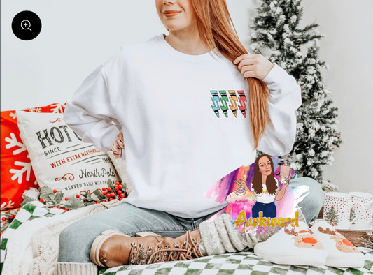 Bright Teacher Claus Crewneck