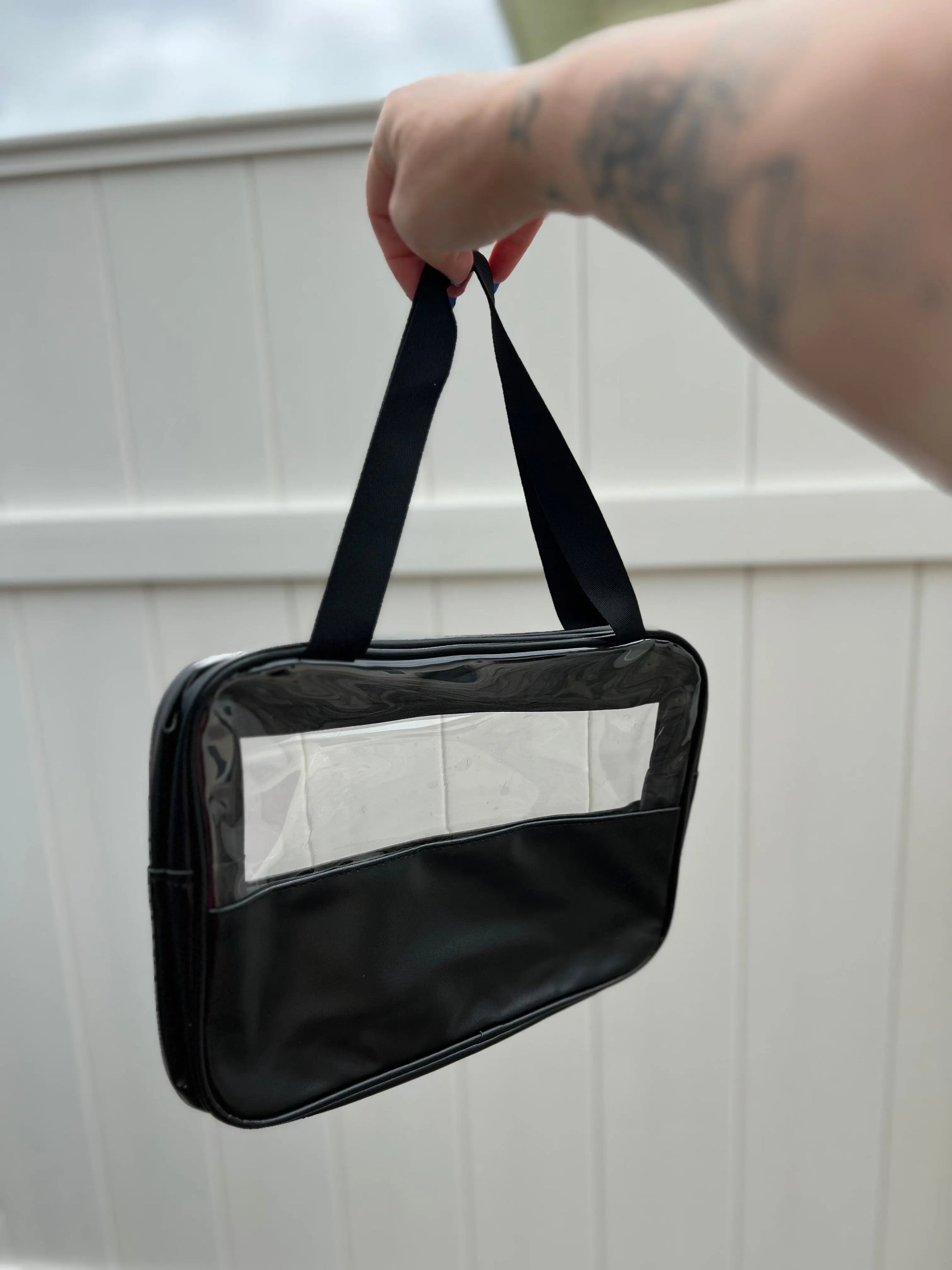 Mama Clear Bag - Black Awkward Mama Designs