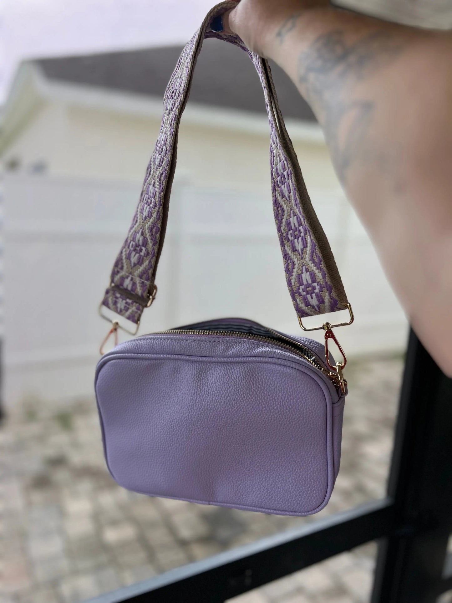 Purple Sling Bag Awkward Mama Designs