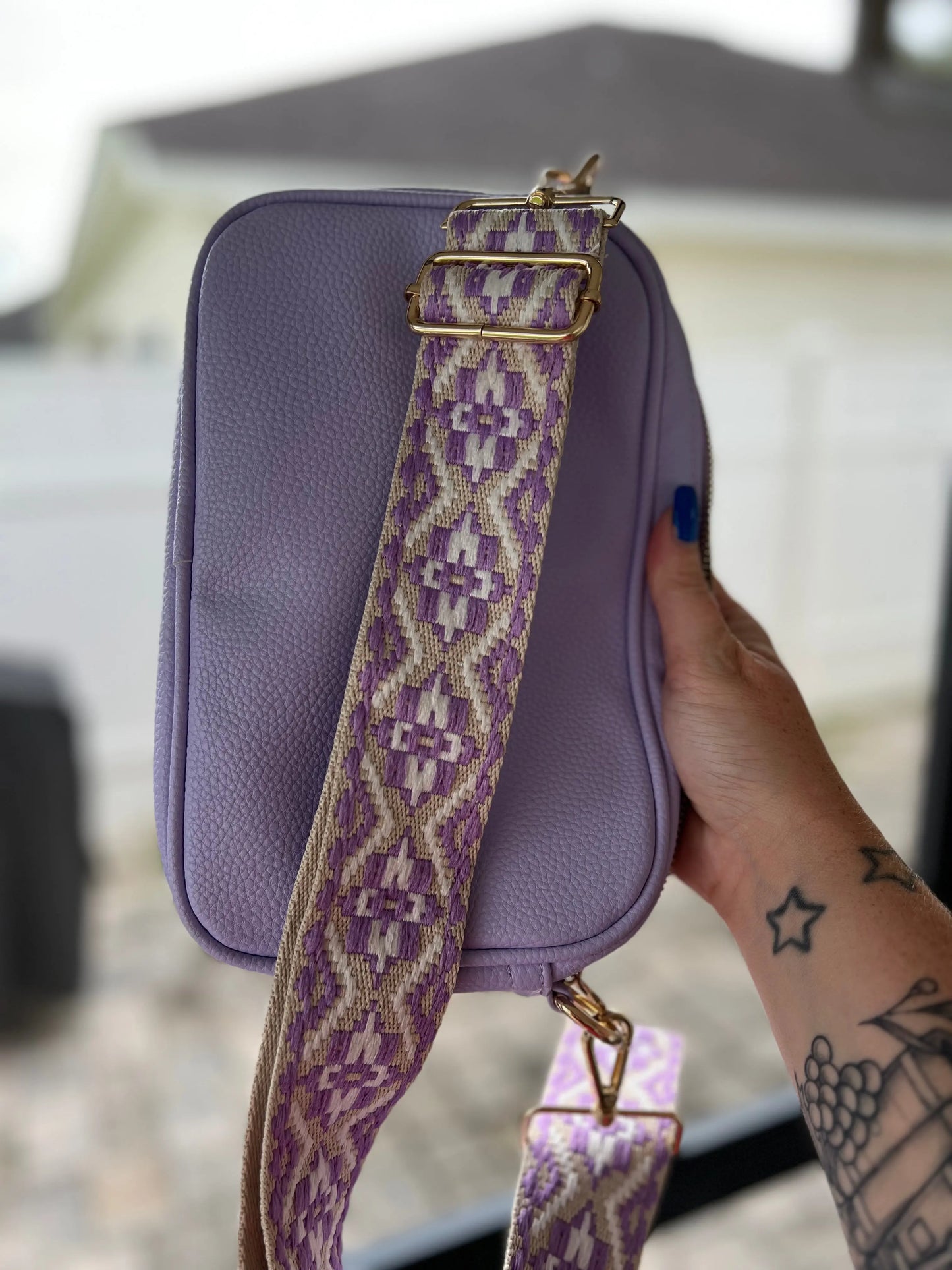 Purple Sling Bag Awkward Mama Designs