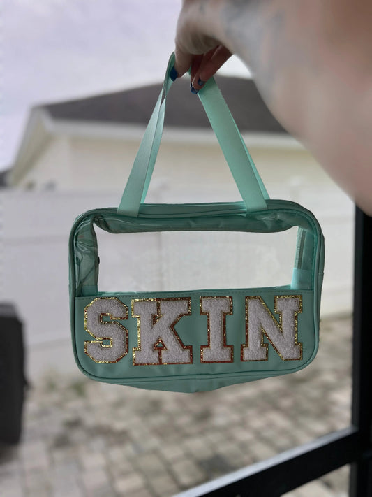 Skin Clear Bag - Green Awkward Mama Designs