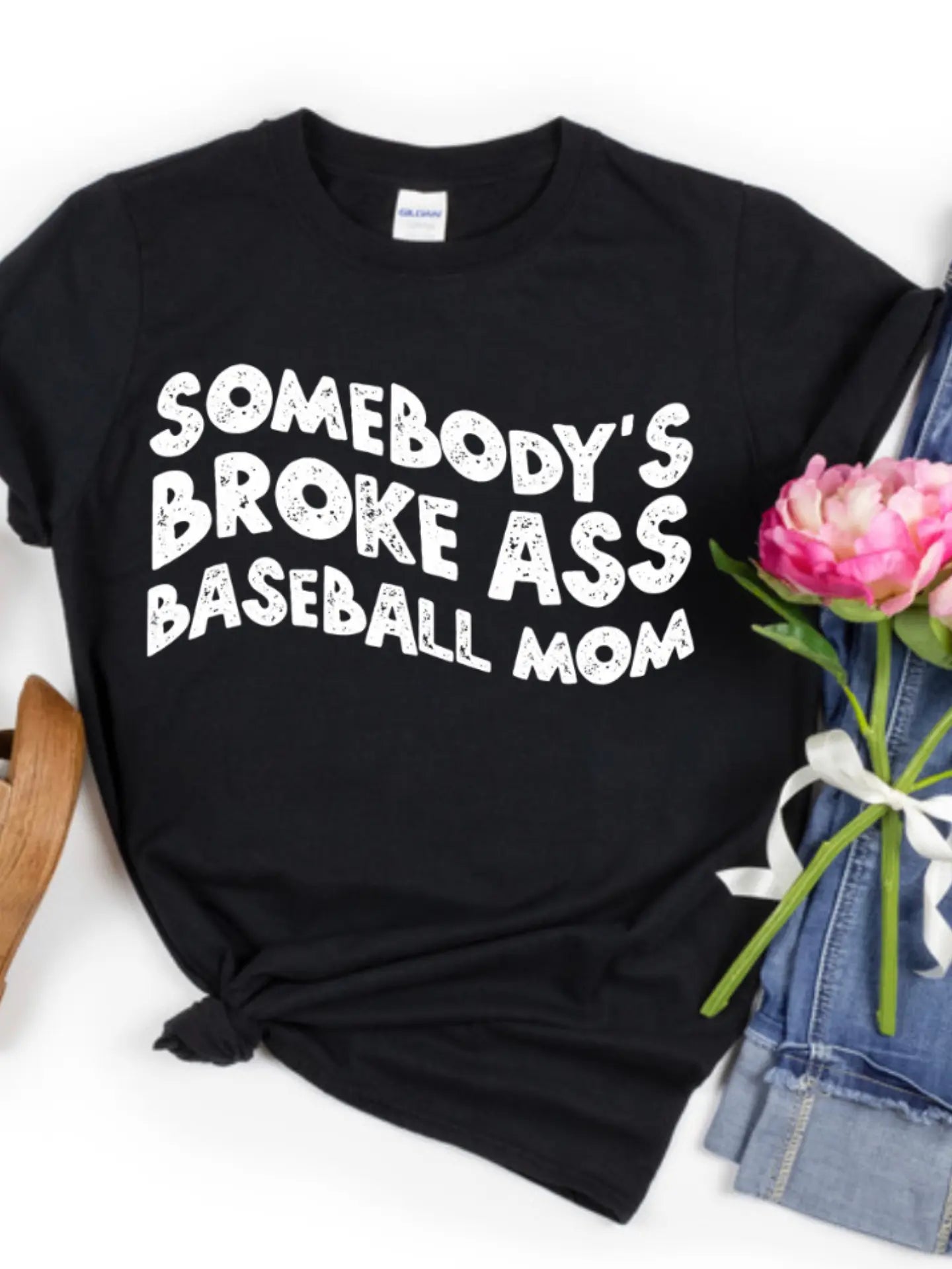 Somebodys broke *ss baseball mom  Tee Awkward Mama Designs