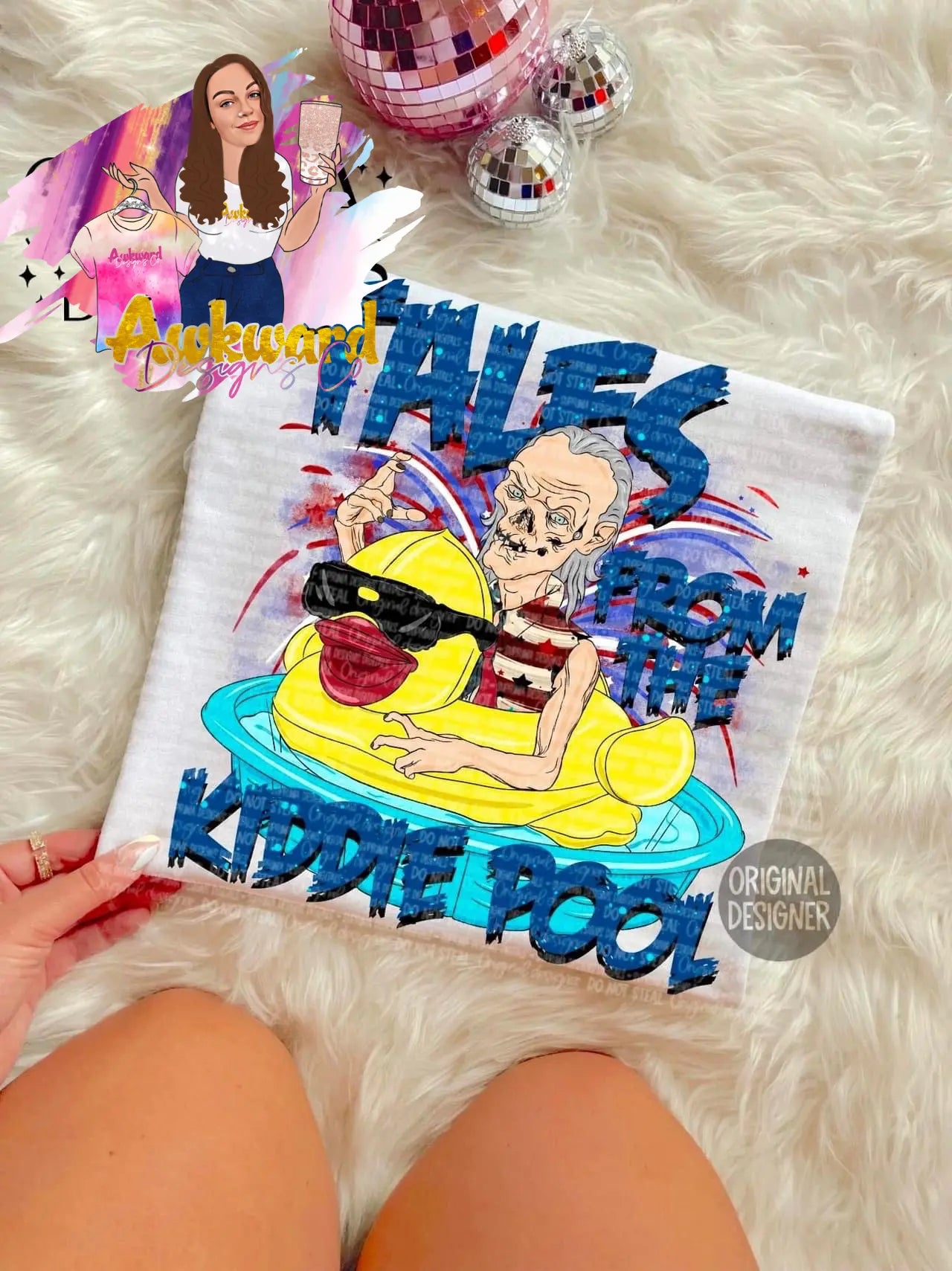 Tales from the kiddie pool horror shirt Awkward Mama Designs